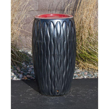 Closed Top FNT3357 Ceramic Vase Complete Fountain Kit Vase Fountain Blue Thumb